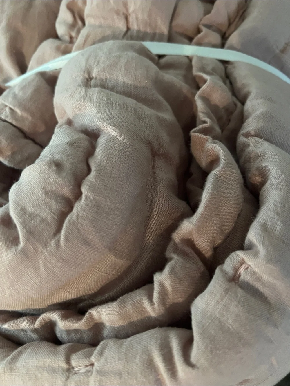 Quince European Linen Dream Quilt, King/Cal King in Dusty Mauve 🩷
